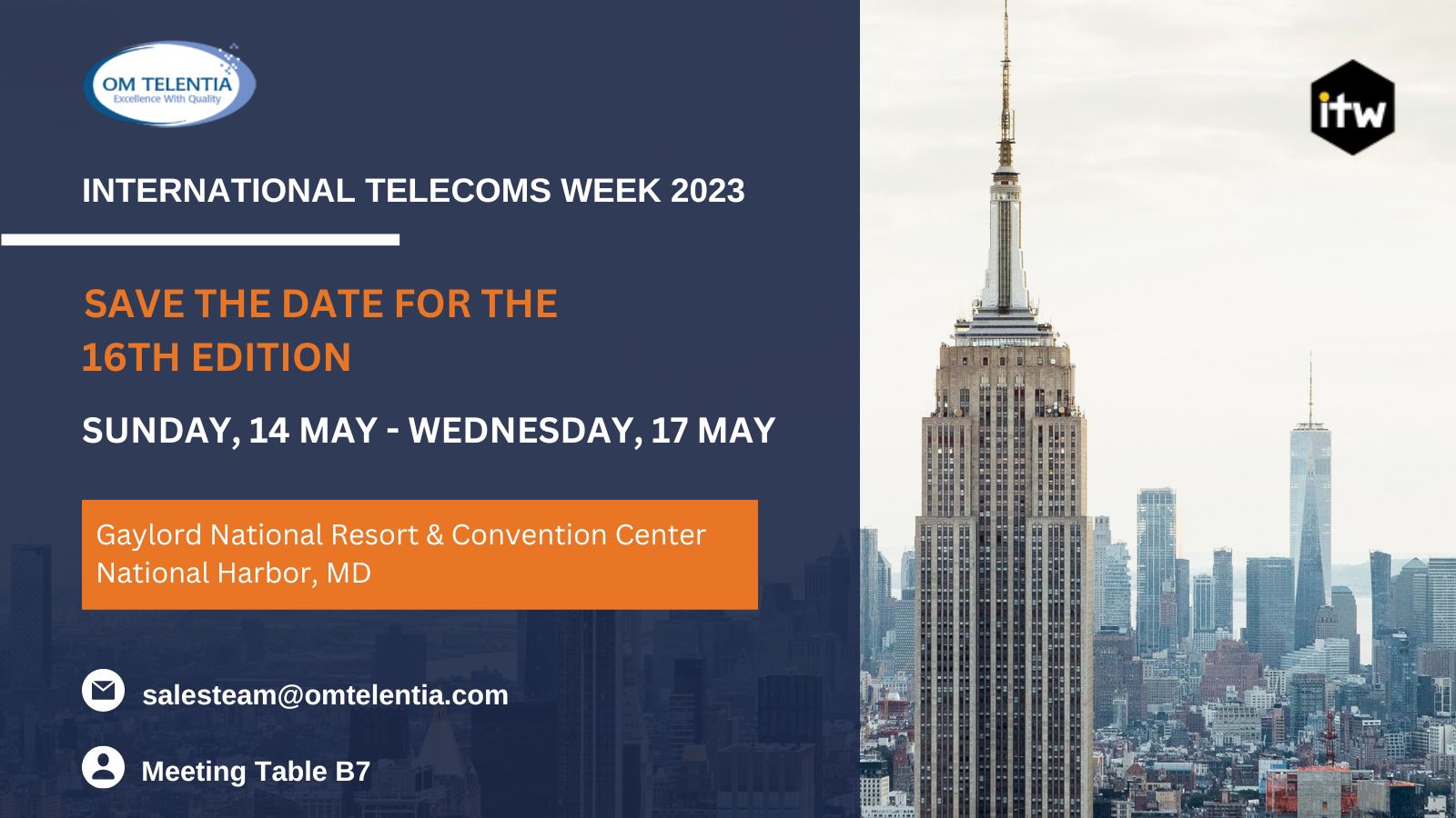 International Telecoms Week (ITW 2023)